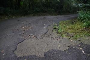 往露營區道路路況不佳