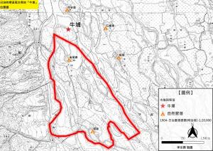 日治時期溪尾交易地『牛埔』位置圖