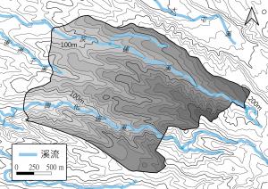 蕃薯里地形等高線